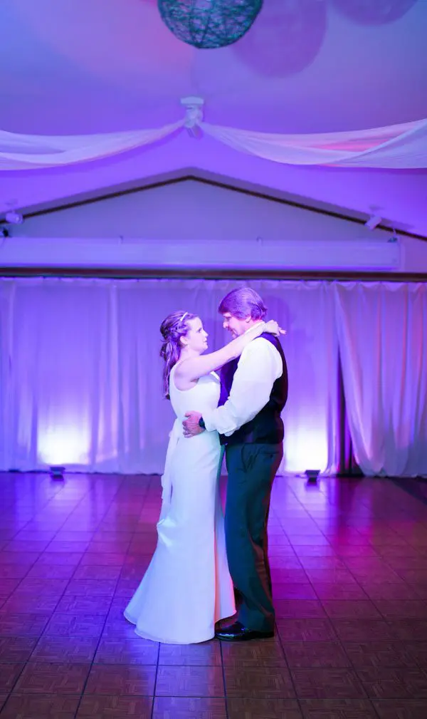 Father-daughter dance at event